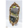 Image 1 : ORNATE GOLD TONE MIRROR 25"X13"