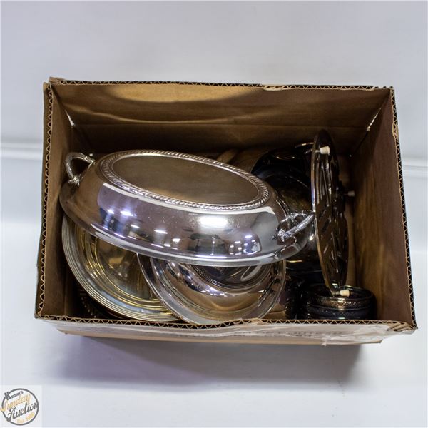 LOT OF VARIOUS ELECTROPLATED COPPER & ZINC DINING