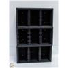 Image 1 : 3 CD CASE DISPLAY CASES BLACK 17"X9"X6"