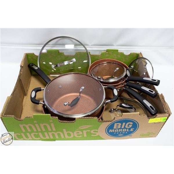 10-PIECE "THE ROCK" COPPER COOKWARE SET