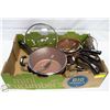 Image 1 : 10-PIECE "THE ROCK" COPPER COOKWARE SET