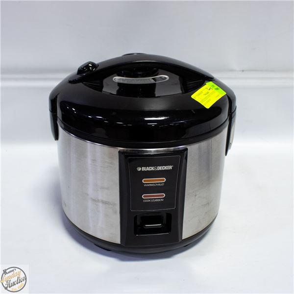 BLACK & DECKER STAINLESS STEEL RICE COOKER