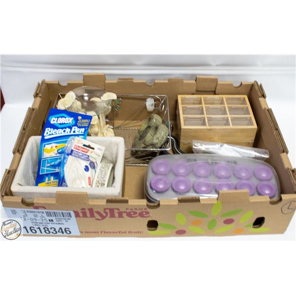 FLAT FULL OF HOUSEHOLD ITEMS INCL. CONAIR ION