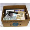 Image 1 : BOX WITH VARIOUS PICTURES, PLAQUES INCL.