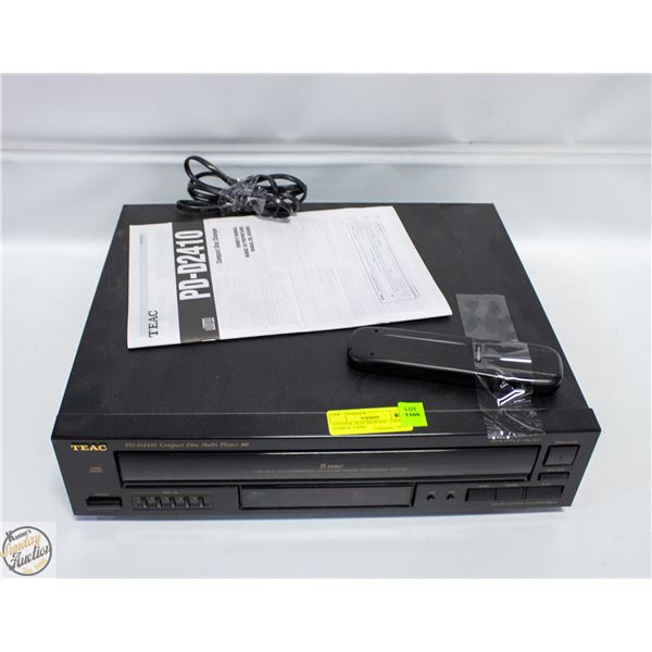 VINTAGE TEAC PD-D2410 - 5 DISC COMPACT DISC