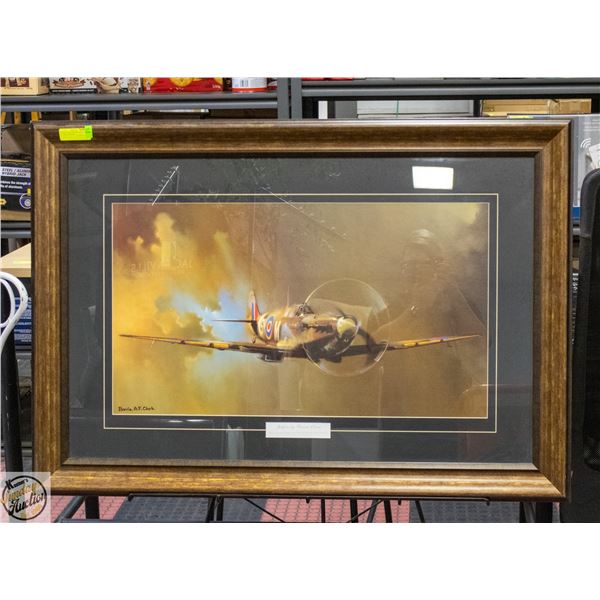 MATTED AND WOOD FRAMED ART PRINT