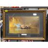 Image 1 : MATTED AND WOOD FRAMED ART PRINT