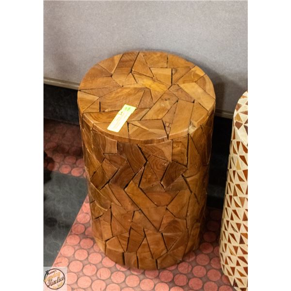 HANDMADE VINTAGE BROWN TEAK WOOD