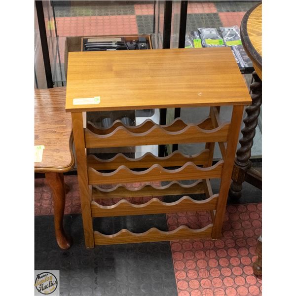 WOOD WINE RACK 24"X19"