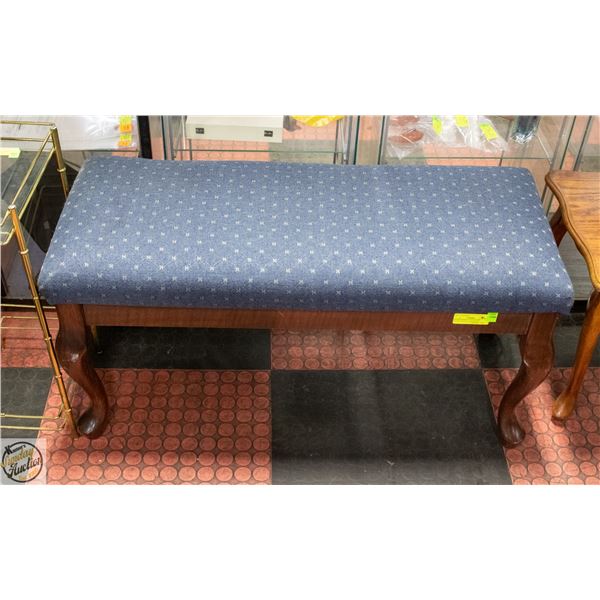 QUEEN ANNES STYLE ENTRY SITTING BENCH 36"X15"X18