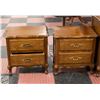 Image 1 : PAIR VINTAGE FRENCH STYLE CURVED NIGHT STAND