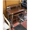 Image 1 : 3 TIER COMPUTER DESK ON WHEELS 30"X25"X36"