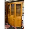Image 1 : OAK 2 PIECE HUTCH H-74" W-19" L-54.5"