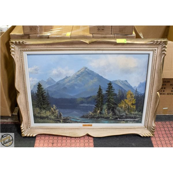 HONEYMOON LAKE PAINTING BY ED FOWLER 32.5" X 44.5"