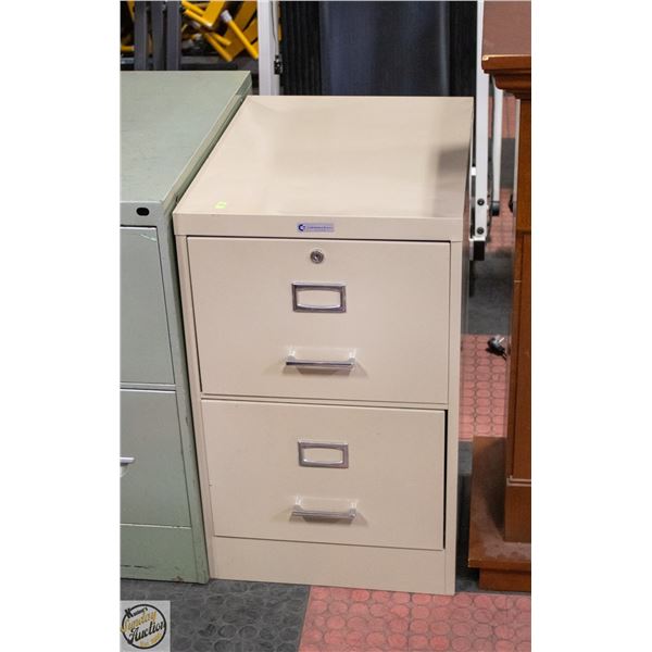 2 DRAWER FILE CABINET H-29.5" W-18.25" L-25.5"