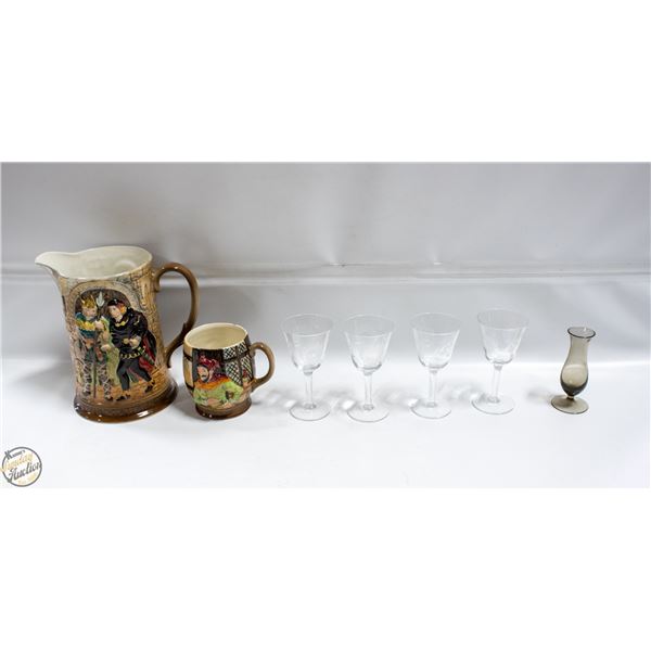LOT OF VARIOUS ESTATE ITEMS GLASSWARE DÉCOR