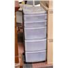 Image 1 : PLASTIC STORAGE ON WHEELS 5 DRAWERS