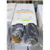 Image 1 : CASE WITH 4 BLACK ROLLS OF SHRINK WRAP