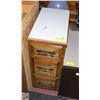 Image 1 : VINTAGE 3 DRAWER SIDE TABLE 32"X22"X12"