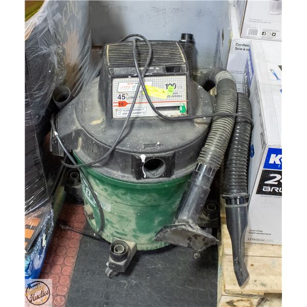 SHOP VACUUM 45L CAPACITY