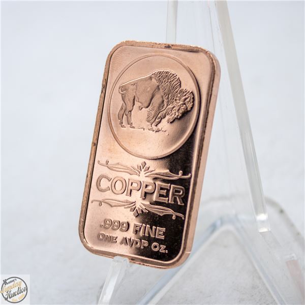 1 OZ COPPER BAR