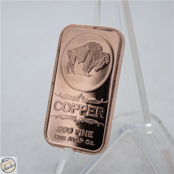 1 OZ COPPER BAR