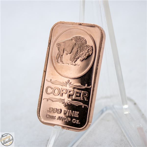 1 OZ COPPER BAR