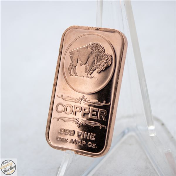 1 OZ COPPER BAR