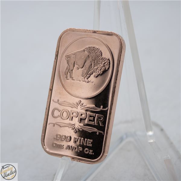 1 OZ COPPER BAR