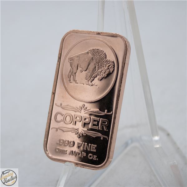 1 OZ COPPER BAR