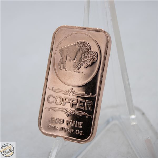 1 OZ COPPER BAR