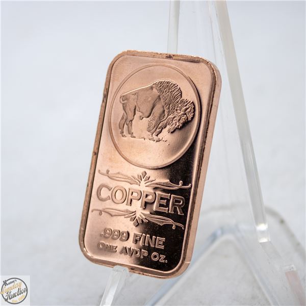 1 OZ COPPER BAR