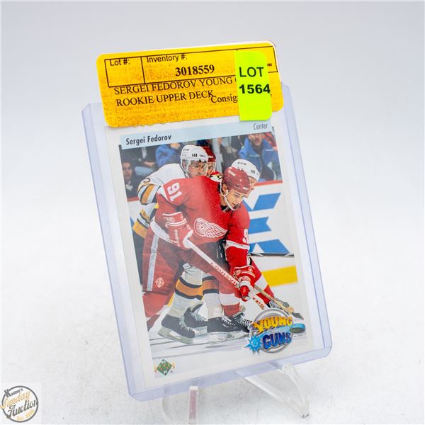 SERGEI FEDOROV YOUNG GUN ROOKIE UPPER DECK