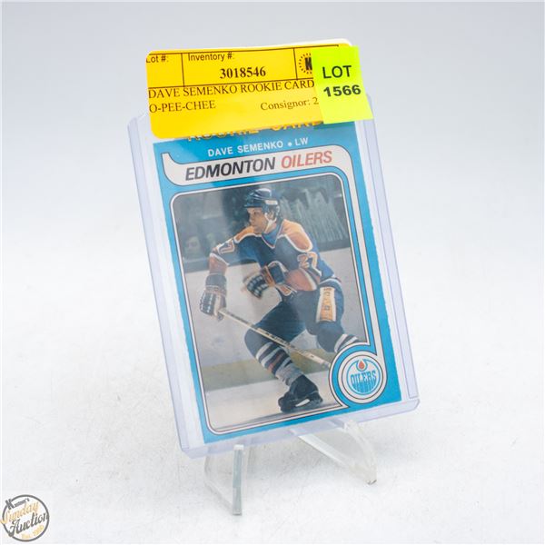 DAVE SEMENKO ROOKIE CARD O-PEE-CHEE