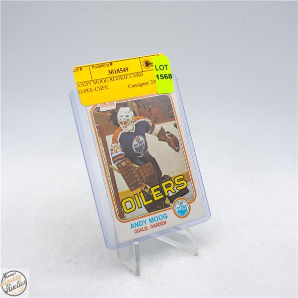 ANDY MOOG ROOKIE CARD O-PEE-CHEE