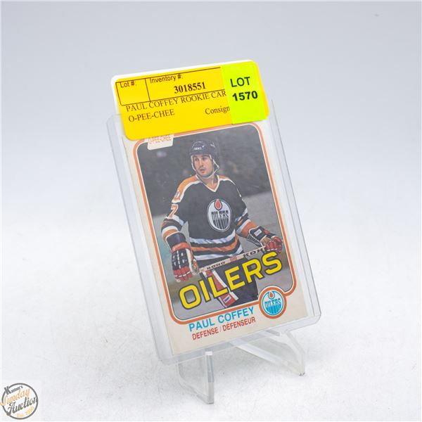 PAUL COFFEY ROOKIE CARD O-PEE-CHEE