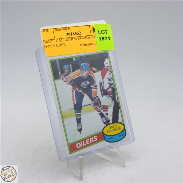 BRETT CALLIGHEN ROOKIE CARD O-PEE-CHEE