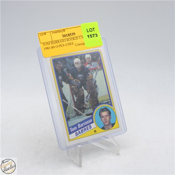 TOM BARRASO ROOKIE CARD 1983-84 O-PEE-CHEE