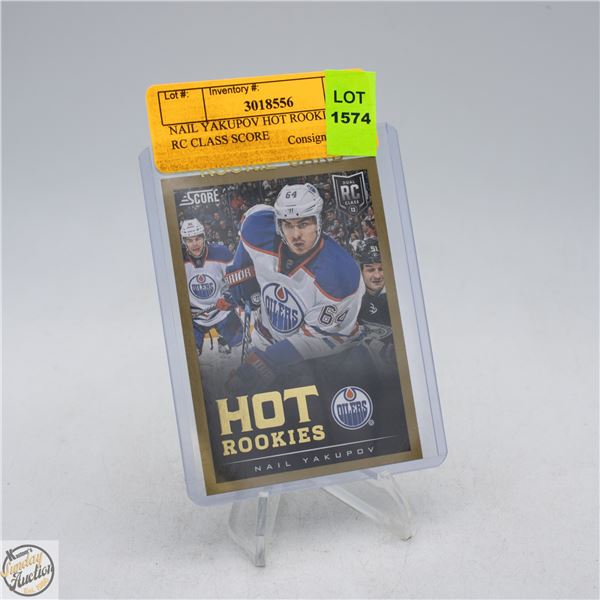 NAIL YAKUPOV HOT ROOKIES DUAL RC CLASS SCORE