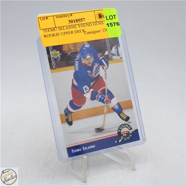 TEEMU SELANNE YOUNG GUNS ROOKIE UPPER DECK