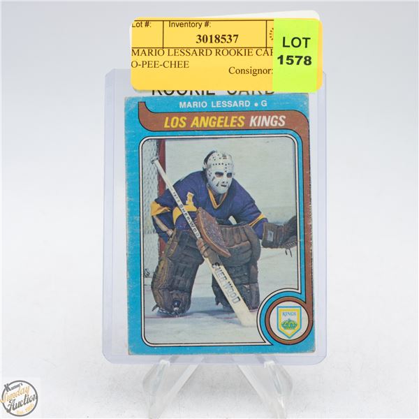 MARIO LESSARD ROOKIE CARD 1979 O-PEE-CHEE