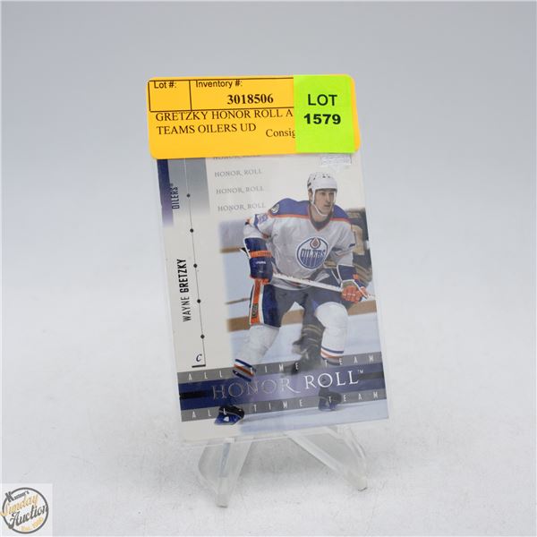 GRETZKY HONOR ROLL ALL TIME TEAMS OILERS UD