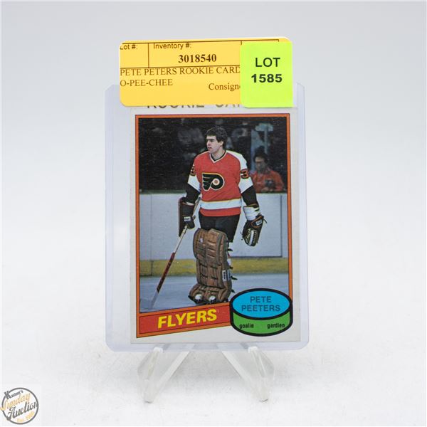 PETE PETERS ROOKIE CARD 1980 O-PEE-CHEE