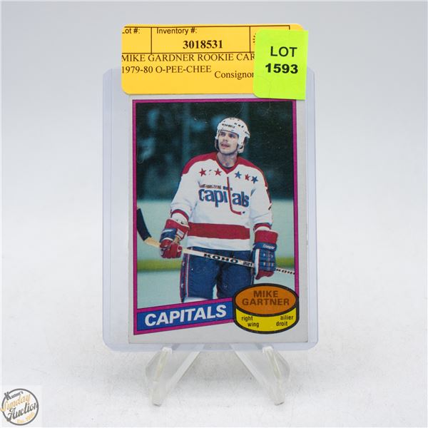 MIKE GARDNER ROOKIE CARD 1979-80 O-PEE-CHEE