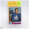 Image 1 : BORJE SALMING ROOKIE CARD 1973-74 O-PEE-CHEE