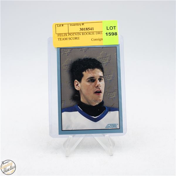 FELIX POTVIN ROOKIE DREAM TEAM SCORE