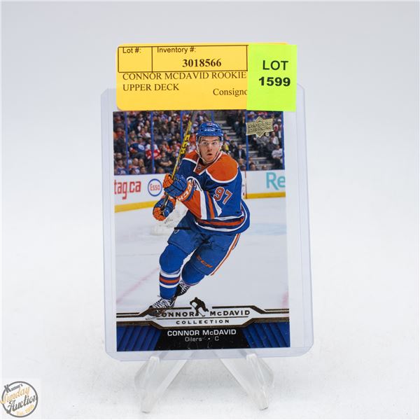 CONNOR MCDAVID ROOKIE 2015-16 UPPER DECK