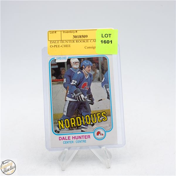 DALE HUNTER ROOKIE CARD 1980-81 O-PEE-CHEE