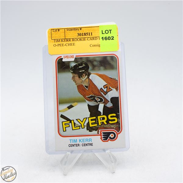 TIM KERR ROOKIE CARD 1980-81 O-PEE-CHEE