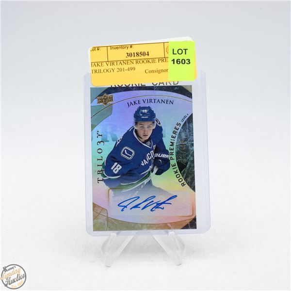 JAKE VIRTANEN ROOKIE PREMIERES TRILOGY 201-499